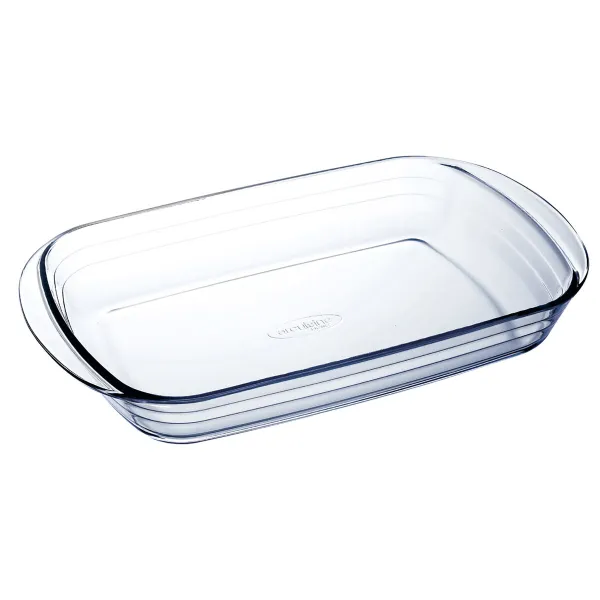 Orkaitės Indas Ô Cuisine Ocuisine Vidrio Skaidrus stiklas Stačiakampis 39 x 24 x 6 cm (6 vnt.)