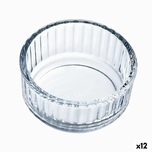 Kūkas Veidne Pyrex Classic Vidrio Caurspīdīgs Stikls 10 x 10 x 5 cm Apaļš (12 gb.)
