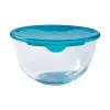 Apvali pietų dėžutė su dangteliu Pyrex Cook & Store Mėlyna 15 x 15 x 8 cm 500 ml Silikoninis stiklas (6 vnt.)