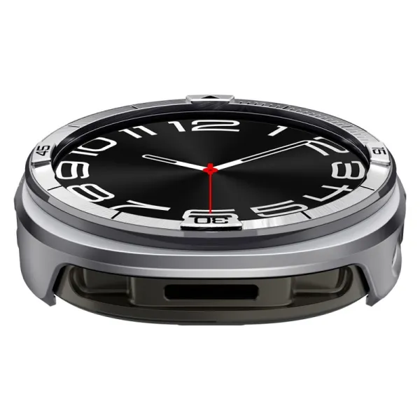 Spigen Bezel Tune Pro Pilot - Case / Protective Bezel for Samsung Galaxy Watch 8 44 mm (Silver)