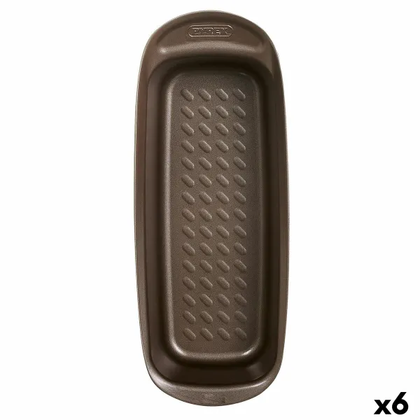 Uuni vuoka Pyrex Asimetria Suorakulmainen Musta Metalli Ø 30 cm (6 osaa)