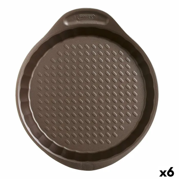 Форма для выпечки Pyrex Asimetria Круглый Чёрный Простой 27 x 4 cm (6 штук)