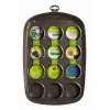 Muffinssi Vuoka Pyrex Asimetria Musta 38 x 25 x 5 cm (6 osaa)
