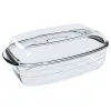 Uuni vuoka Ô Cuisine Suorakulmainen Kannellinen 37,5 x 22,5 x 10,6 cm Läpinäkyvä (3 osaa)