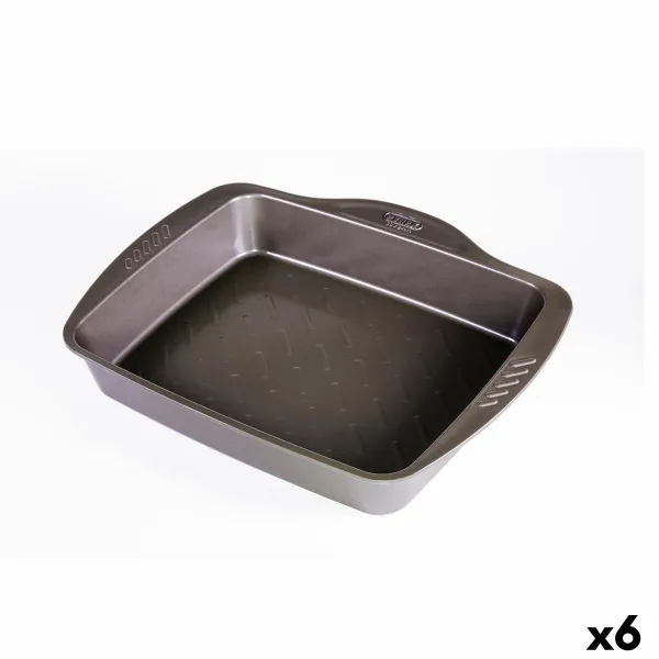 Orkaitės Indas Pyrex Asimetria Stačiakampis Metalinis 6 vnt. 40 x 31 cm