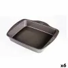 Orkaitės Indas Pyrex Asimetria Stačiakampis Metalinis 6 vnt. 40 x 31 cm