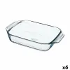 Uunivuoka Pyrex Irresistible Läpinäkyvä Lasi Suorakulmainen 27,5 x 16,9 x 6 cm (6 osaa)