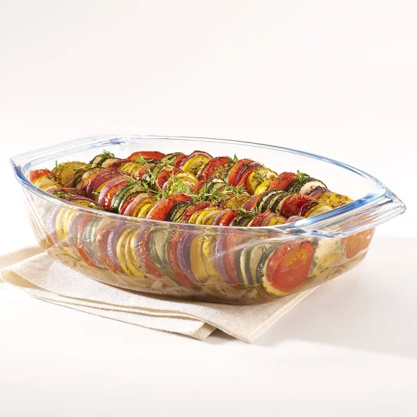 Uunivuoka Pyrex Irresistible Läpinäkyvä Lasi Soikea 39,5 x 27,5 x 7 cm (4 osaa)