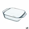 Serviravimo Lėkštė Pyrex Irresistible Kvadratai Skaidrus stiklas 6 vnt. 29,2 x 22,7 x 6,8 cm