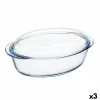 Oven Dish Pyrex Classic Vidrio Transparent Glass 33 x 20 x 10 cm With lid (3 Units)