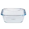 Hermētiska Pusdienu Kastīte Pyrex Cook & Go 16,7 x 16,7 x 7 cm Zils 850 ml Stikls (6 gb.)
