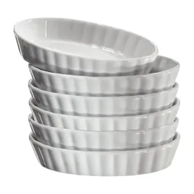 Küchenprofi Burgundy – Porcelain creme brulée dish 14×8.5×2.5 cm, set of 6