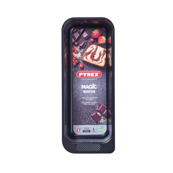Krāsns Veidne Pyrex Magic Taisnstūra Melns Ø 26 cm (6 gb.)