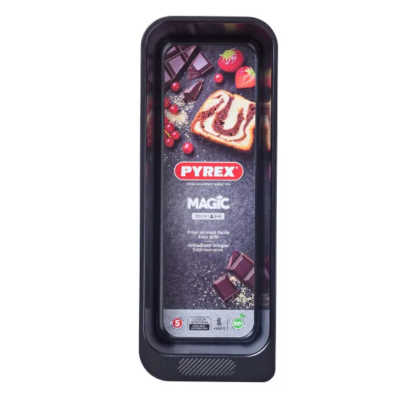Форма для выпечки Pyrex Magic Прямоугольный Чёрный Ø 30 cm (6 штук)