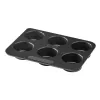 Muffinipann Pyrex Magic Must 24 x 18 x 3 cm (6 Ühikut)