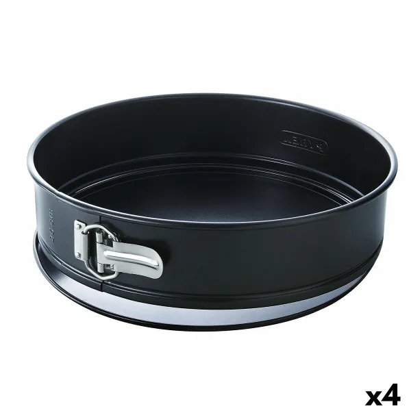 Irtopohjavuoka Pyrex Magic Pyöreä Musta 20 cm Metalli 4 osaa