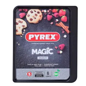 Форма для выпечки Pyrex Magic Чёрный Простой Металл 33 x 25 cm (6 штук)