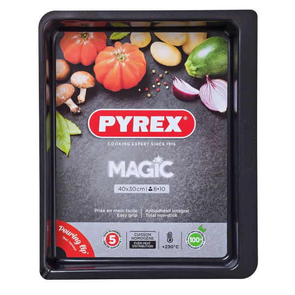 Orkaitės Indas Pyrex Magic Stačiakampis Metalinis 6 vnt. 40 x 31 cm