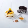 Съемная форма Pyrex Asimetria Круглый Чёрный Металл Ø 14 cm (6 штук)
