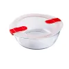 Ilmatiivis eväsrasia Pyrex Cook&heat 26 x 23 x 8 cm 2,3 L Punainen Lasi (6 osaa)