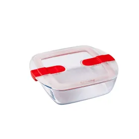 Ilmatiivis eväsrasia Pyrex Cook&heat 1 L 20 x 17 x 6 cm Punainen Lasi (6 osaa)