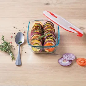 Ilmatiivis eväsrasia Pyrex Cook & Heat 2,5 L Läpinäkyvä Lasi (4 osaa)