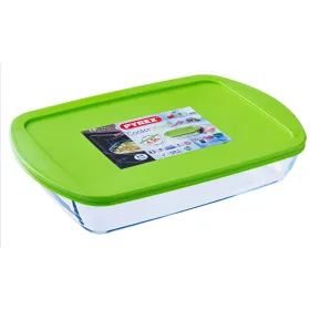 Stačiakampė priešpiečių dėžutė su dangteliu Pyrex Cook & store Skaidrus Silikoninis stiklas (4,5 L) (4 vnt.)