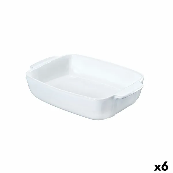 Vuoka Pyrex Signature Valkoinen Keraminen Suorakulmainen 25 x 19 x 7 cm (6 osaa)