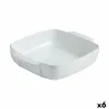 Krāsns Trauks Pyrex Signature Balts Keramika Kvadrāta 29 x 24 x 7 cm (6 gb.)