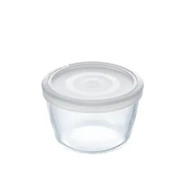 Apvali pietų dėžutė su dangteliu Pyrex Cook&freeze 600 ml 12 x 12 x 9 cm Skaidrus stiklas Silikoninis (8 vnt.)