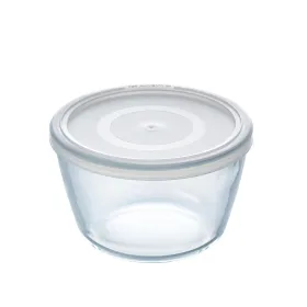 Apaļa Pusdienu Kastīte ar Vāku Pyrex Cook & Freeze 1,1 L 15 x 15 x 10 cm Caurspīdīgs Silikona Stikls (4 gb.)