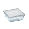 Kvadratinė pietų dėžutė su dangteliu Pyrex Cook&freeze Skaidrus stiklas Silikoninis 850 ml 15 x 15 x 6 cm (6 vnt.)