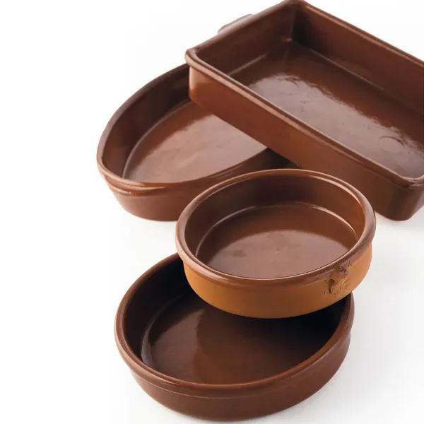 Saucepan Barro Clasico Brown Ceramic Ø 36 cm (3 Units)