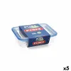 Герметичная коробочка для завтрака Pyrex Pure Glass Прозрачный Cтекло (1,5 L) (5 штук)
