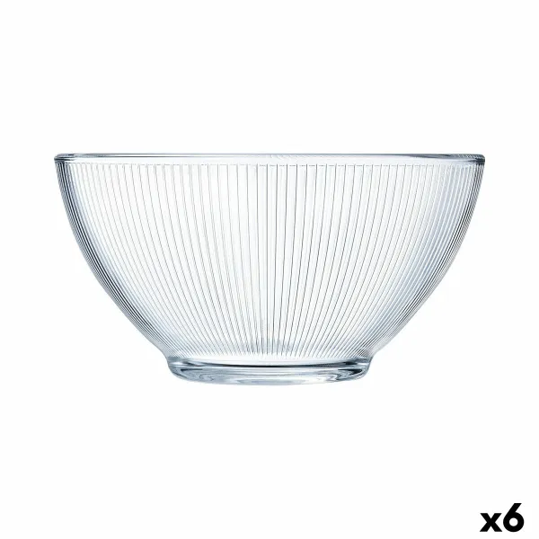 Kulho Luminarc Stripy Aamupala Läpinäkyvä Lasi (500 ml) (6 osaa)