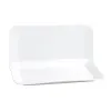 Serviravimo Lėkštė Quid Basic Stačiakampis Keramikinis Balta (35,8 x 21 cm) (6 vnt.)