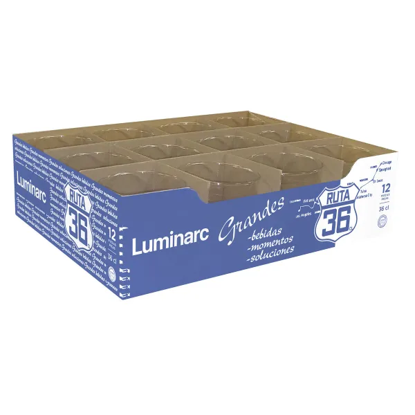 Стакан Luminarc Ruta 36 Прозрачный Cтекло (360 ml) (12 штук)