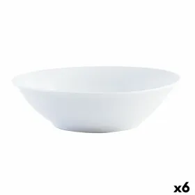 Salotų Dubuo Quid Basic Keramikinis Balta (23 cm) (6 vnt.)