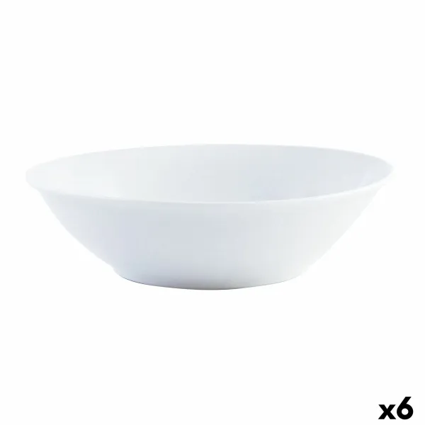 Salatikauss Quid Basic Keraamiline Valge (23 cm) (6 Ühikut)