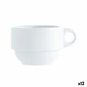Arbatos ir kavos puodelis Quid Basic Balta 250 ml (12 vnt.)