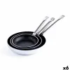 Pannu Quid Professional Pro-induction Musta Metalli Teräs Ø 24 cm (6 osaa)