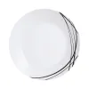 Плоская тарелка Arcopal Domitille Negro Двухцветный Cтекло 25 cm (12 штук)