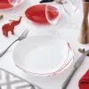 Plokščia lėkštė Arcopal Domitille Rojo Dvispalviais stiklas 25 cm (12 vnt.)