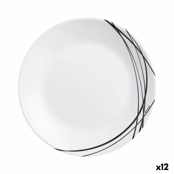 Jälkiruokalautanen Arcopal Domitille Kaksivärinen Lasi (Ø 18 cm) (12 osaa)