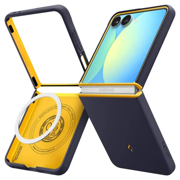 Spigen Nano Pop Mag MagSafe - Case for Samsung Galaxy Z Flip 7 (Blueberry Navy)