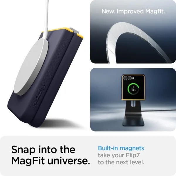Spigen Nano Pop Mag MagSafe - Case for Samsung Galaxy Z Flip 7 (Blueberry Navy)