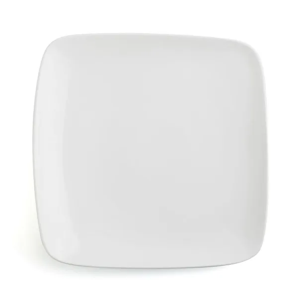 Plakans trauks Ariane Vital Square Kvadrāta Balts Keramika 27 x 21 cm (12 gb.)