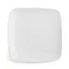 Flat plate Ariane Vital Squared Ceramic White (27 x 21 cm) (12 Units)
