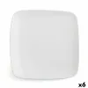 Plakans trauks Ariane Vital Square Kvadrāta Balts Keramika 30 x 22 cm (6 gb.)