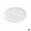 Pasniegšanas Plate Ariane Vital Coupe Ovāls Keramika Balts (Ø 26 cm) (12 gb.)